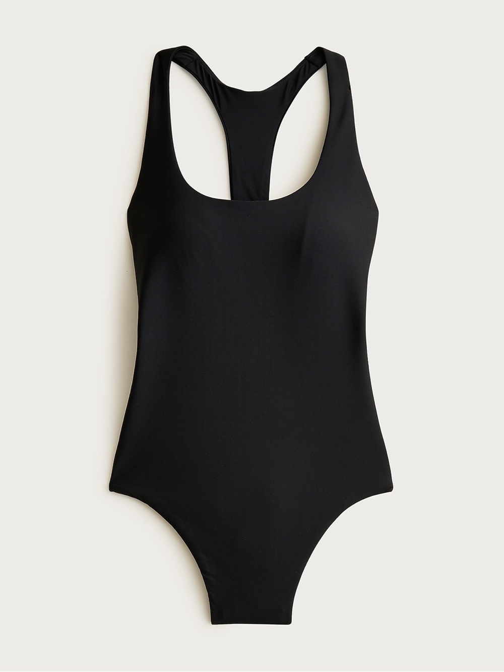 NWT J.Crew Gail One-Piece Swimsuit Classic Sculpt Racerback Black Size 8